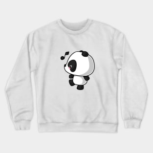 Kawaii panda signing Crewneck Sweatshirt